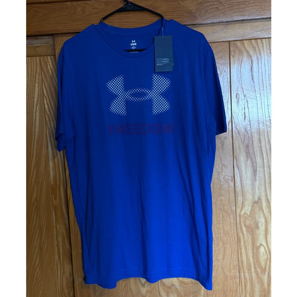 NWT Men's Under Armour Freedom Amp Graphic Tee, Large
